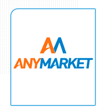 Logo do Anymarket - sistema integrador com marketplace
