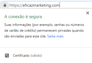 exemplo de site com certificado de segurança https
