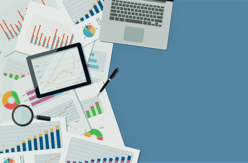 gráficos e indicadores de marketing de performance
