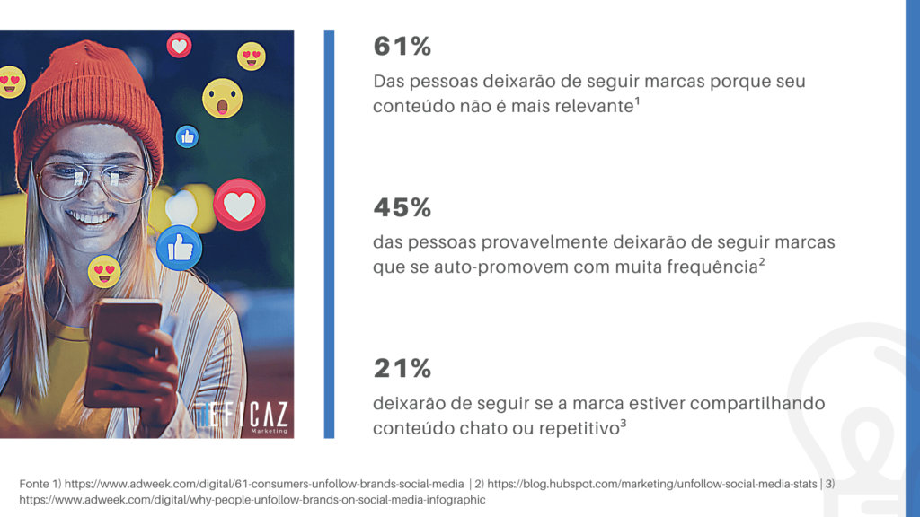 motivos para deixar de seguir uma marca