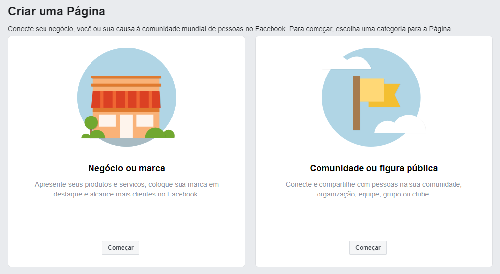 Criar Uma Página Comercial no Facebook