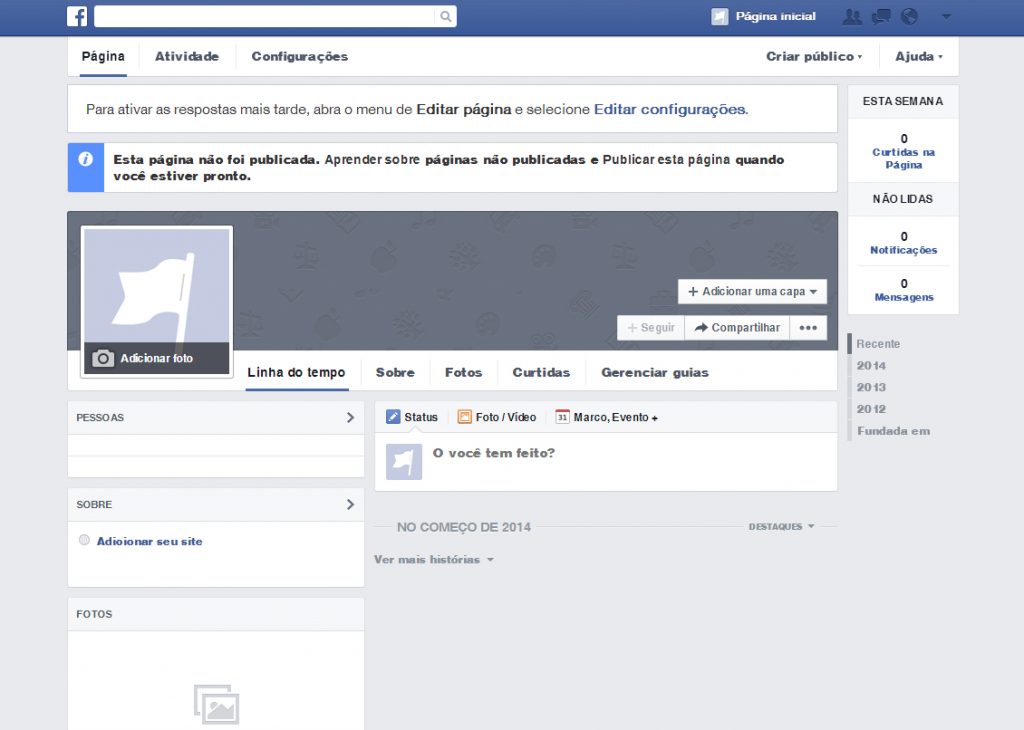 Criar Uma Página Comercial no Facebook