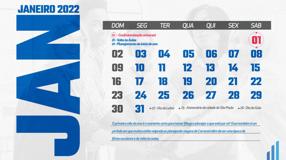 Calendário de Marketing 2022